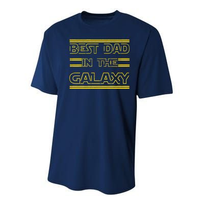 Best Dad In The Galaxy Youth Performance Sprint T-Shirt