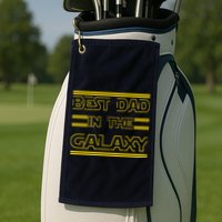 Best Dad In The Galaxy Golf Towel