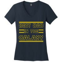 Best Dad In The Galaxy Women's V-Neck T-Shirt