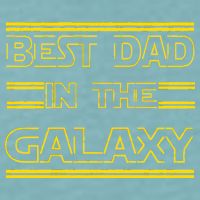 Best Dad In The Galaxy Sueded Cloud Jersey T-Shirt
