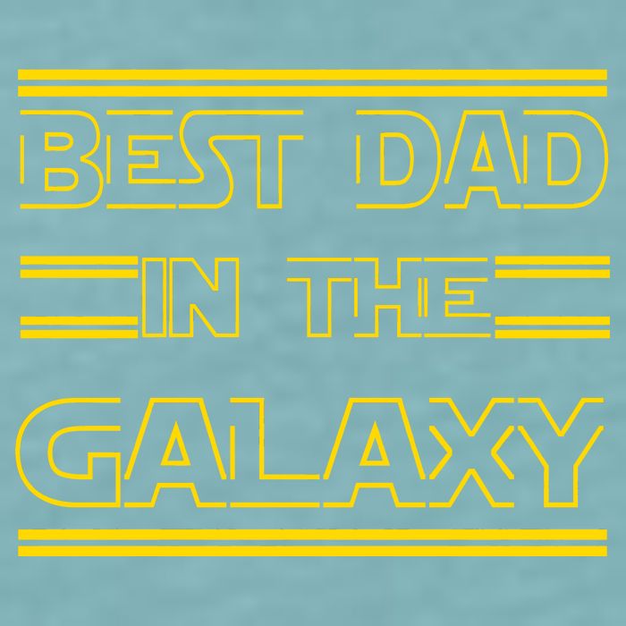 Best Dad In The Galaxy Sueded Cloud Jersey T-Shirt
