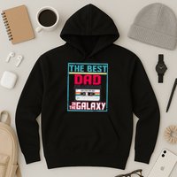 Best Dad In The Galaxy Cassette Mix Tape Hoodie