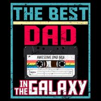 Best Dad In The Galaxy Cassette Mix Tape Hoodie