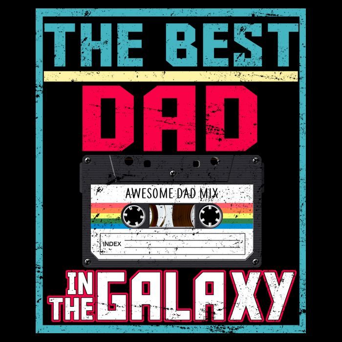 Best Dad In The Galaxy Cassette Mix Tape Hoodie