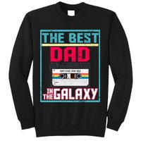 Best Dad In The Galaxy Cassette Mix Tape Sweatshirt