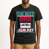 Best Dad In The Galaxy Cassette Mix Tape Tall T-Shirt