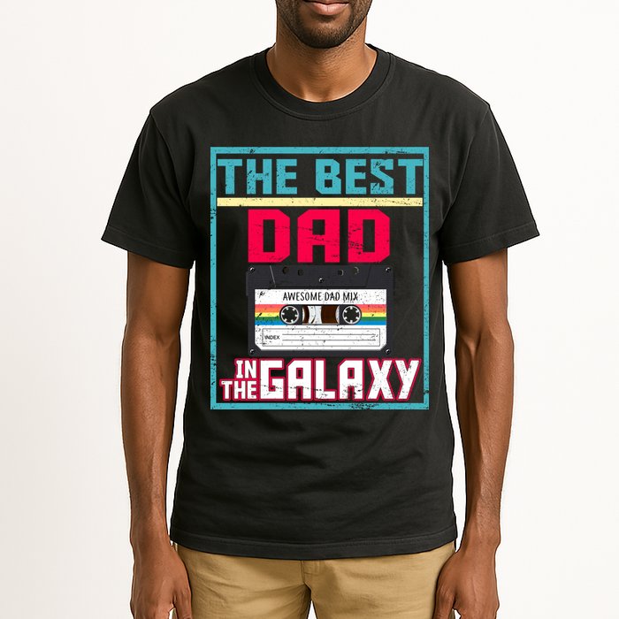 Best Dad In The Galaxy Cassette Mix Tape Tall T-Shirt