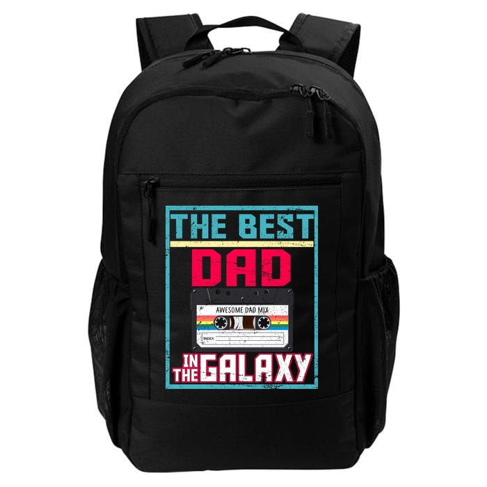 Best Dad In The Galaxy Cassette Mix Tape Backpack