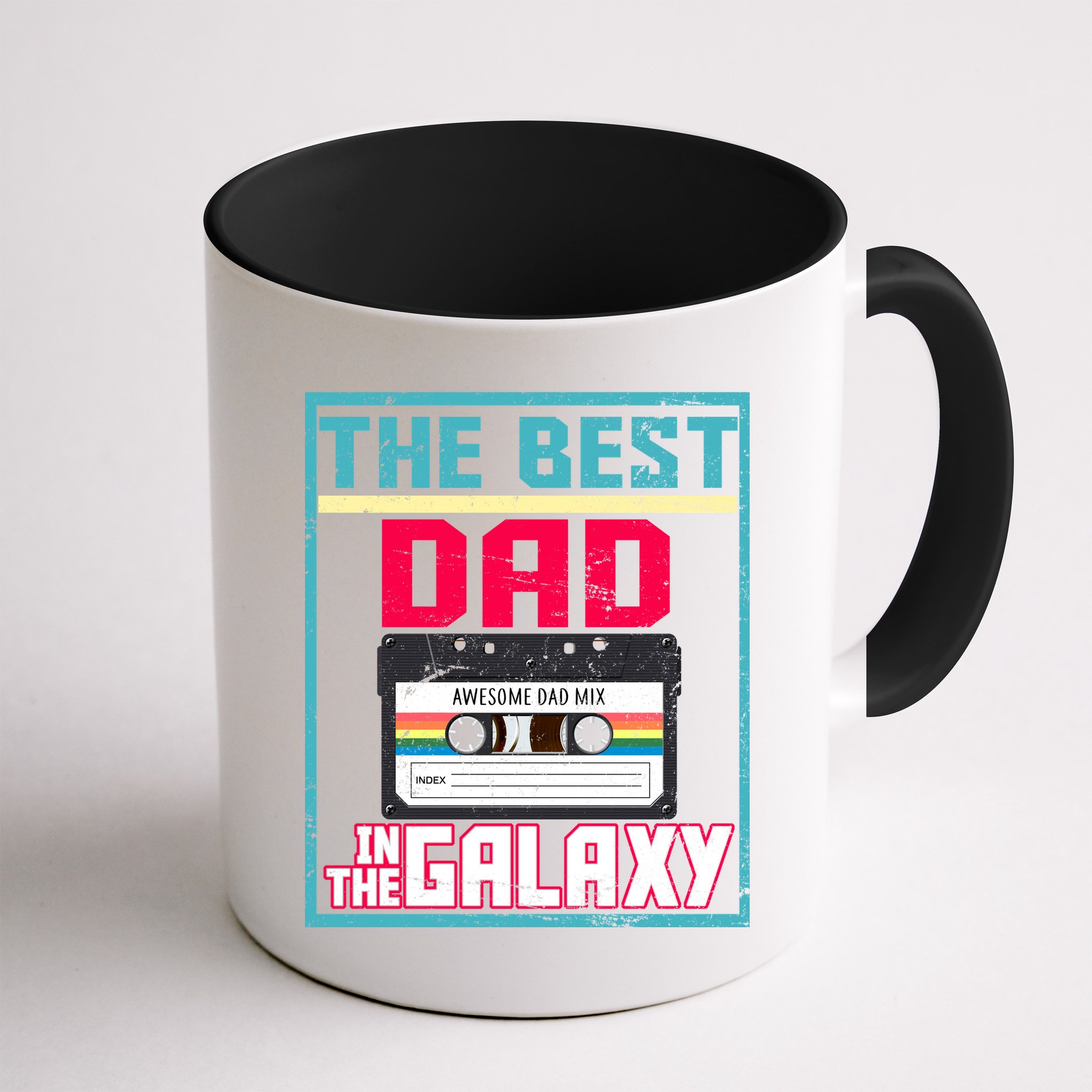 Best Dad In The Galaxy Cassette Mix Tape Mug