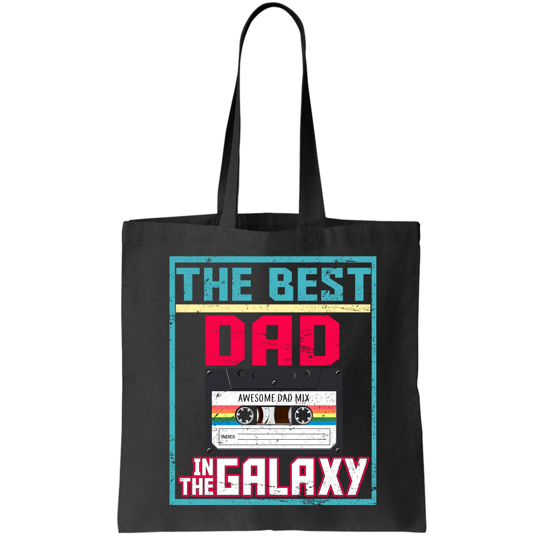 Best Dad In The Galaxy Cassette Mix Tape Bag