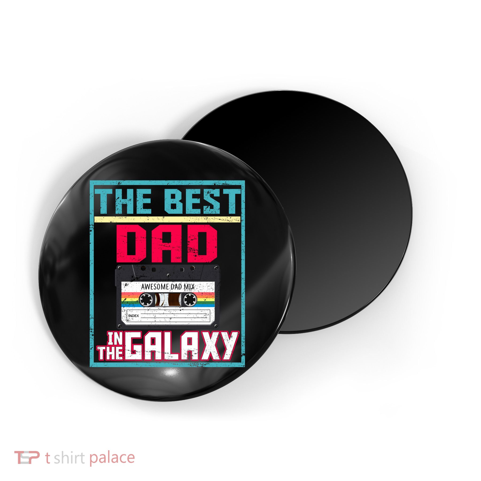 Best Dad In The Galaxy Cassette Mix Tape Magnet