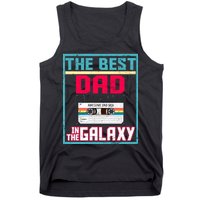 Best Dad In The Galaxy Cassette Mix Tape Tank Top