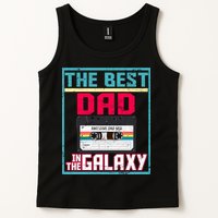 Best Dad In The Galaxy Cassette Mix Tape Tank Top