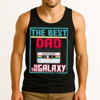 Best Dad In The Galaxy Cassette Mix Tape Tank Top