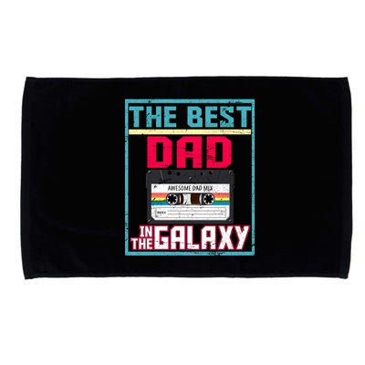 Best Dad In The Galaxy Cassette Mix Tape Microfiber Hand Towel