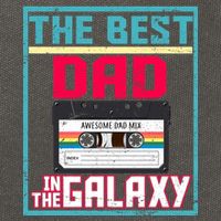 Best Dad In The Galaxy Cassette Mix Tape Cotton Canvas Backpack