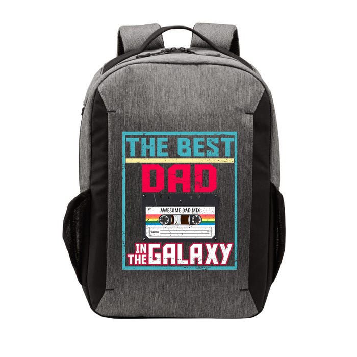 Best Dad In The Galaxy Cassette Mix Tape Vector Backpack