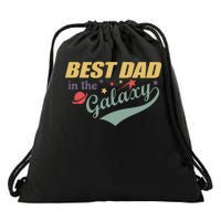 Best Dad In The Galaxy Cute Father's Day Drawstring Bag