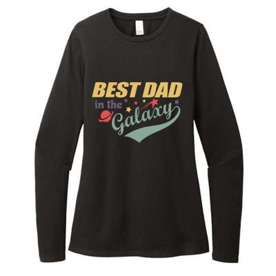 Best Dad In The Galaxy Cute Father's Day Womens CVC Long Sleeve Shirt