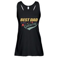 Best Dad In The Galaxy Cute Father's Day Ladies Essential Flowy Tank