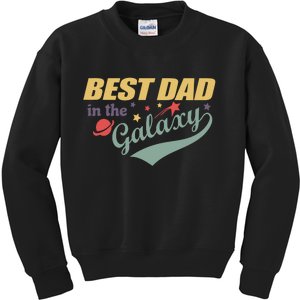 Best Dad In The Galaxy Cute Father's Day Kids Sweatshirt