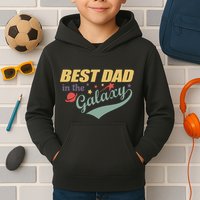 Best Dad In The Galaxy Cute Father's Day Kids Hoodie