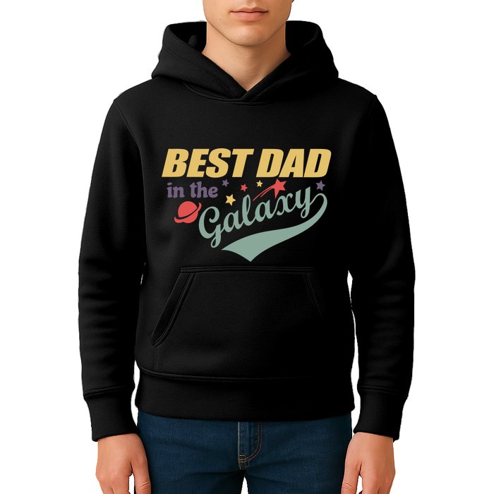 Best Dad In The Galaxy Cute Father's Day Kids Hoodie