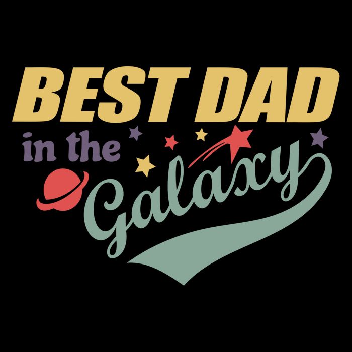 Best Dad In The Galaxy Cute Father's Day Kids Hoodie
