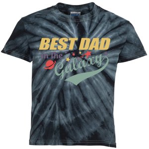 Best Dad In The Galaxy Cute Father's Day Kids Tie-Dye T-Shirt