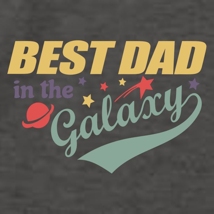Best Dad In The Galaxy Cute Father's Day Vector Backpack