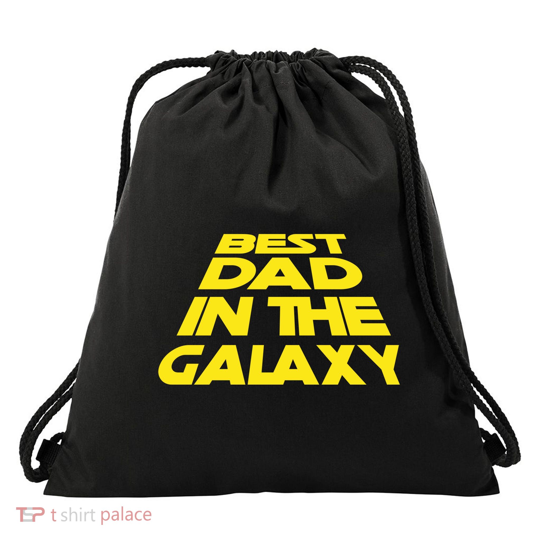 Best Dad In The Galaxy Father's Day Drawstring Bag