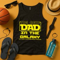 Best Dad In The Galaxy Force Is Strong Tank Top