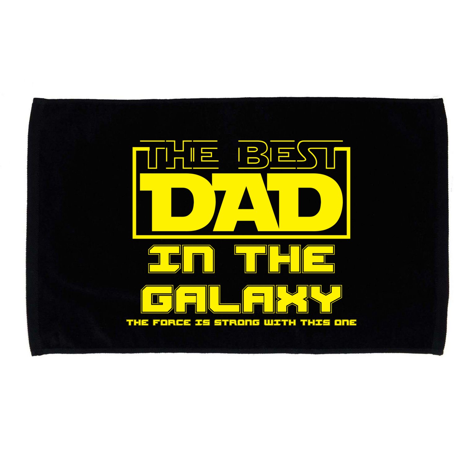 Best Dad In The Galaxy Force Is Strong Microfiber Hand Towel