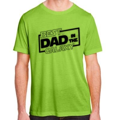 Best Dad In The Galaxy Movie Parody Logo Adult ChromaSoft Performance T-Shirt