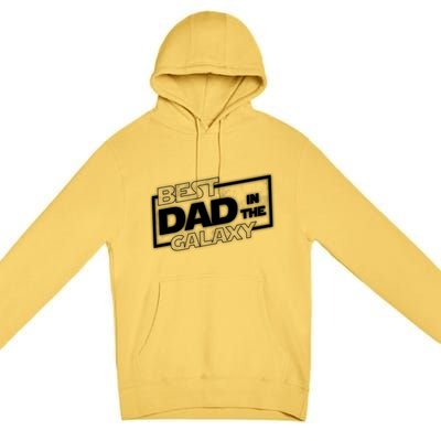 Best Dad In The Galaxy Movie Parody Logo Premium Pullover Hoodie