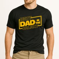 Best Dad In The Galaxy Movie Parody Logo Cooling Performance Crew T-Shirt