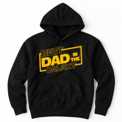Best Dad In The Galaxy Movie Parody Logo Hoodie