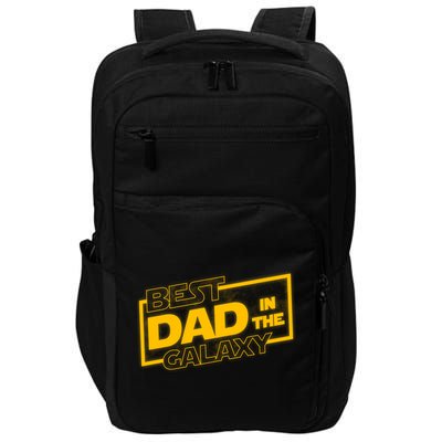 Best Dad In The Galaxy Movie Parody Logo Impact Tech Backpack