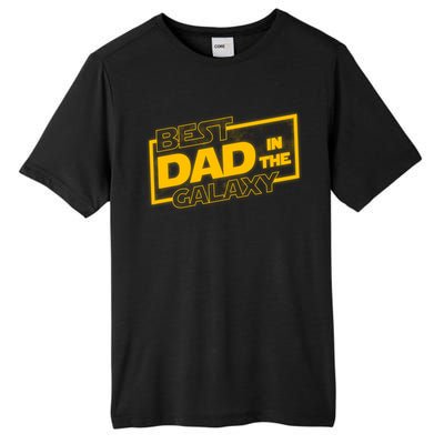 Best Dad In The Galaxy Movie Parody Logo Tall Fusion ChromaSoft Performance T-Shirt