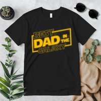 Best Dad In The Galaxy Movie Parody Logo Premium T-Shirt