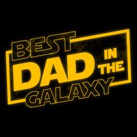 Best Dad In The Galaxy Movie Parody Logo Premium T-Shirt