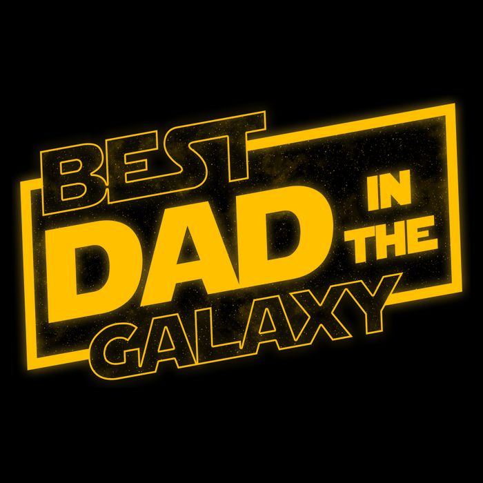 Best Dad In The Galaxy Movie Parody Logo Premium T-Shirt