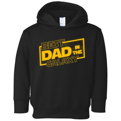 Best Dad In The Galaxy Movie Parody Logo Toddler Hoodie