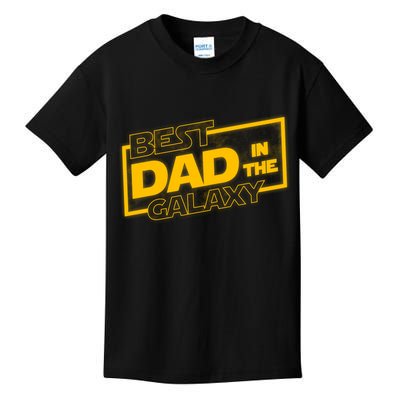 Best Dad In The Galaxy Movie Parody Logo Kids T-Shirt