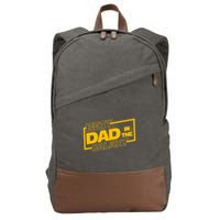Best Dad In The Galaxy Movie Parody Logo Cotton Canvas Backpack