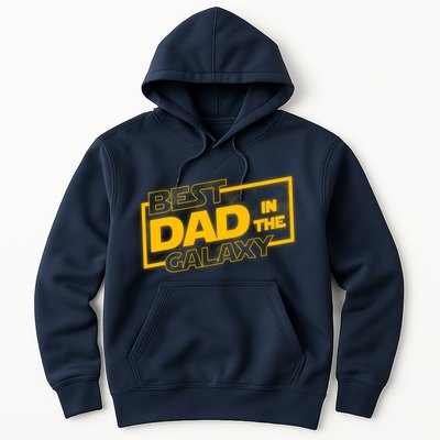 Best Dad In The Galaxy Movie Parody Logo Hoodie