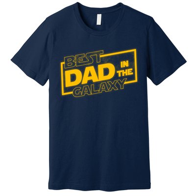 Best Dad In The Galaxy Movie Parody Logo Premium T-Shirt