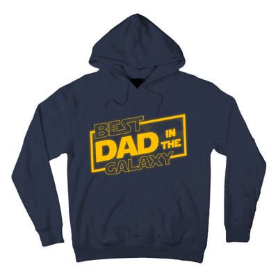 Best Dad In The Galaxy Movie Parody Logo Tall Hoodie