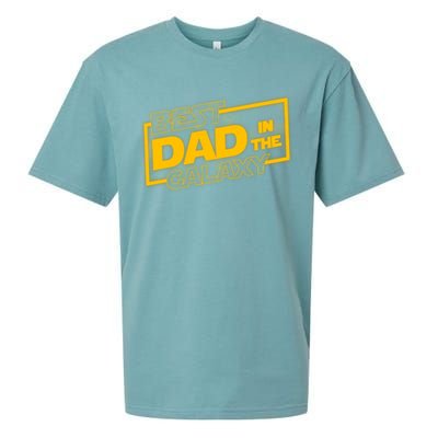 Best Dad In The Galaxy Movie Parody Logo Sueded Cloud Jersey T-Shirt