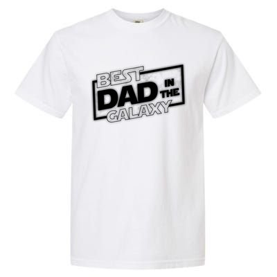 Best Dad In The Galaxy Movie Parody Logo Garment-Dyed Heavyweight T-Shirt